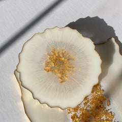 Golden Flakes Elegance Serving Tray