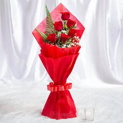 Crimson Love 6 Roses Bouquet