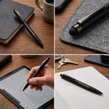 2 In 1 Black Matte Premium Ball Pen in elegant gift-ready packaging