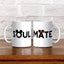 Soul Mate Couple Mug 350 ml - Personalized Mug set with Mickey and Minnie inspired design, perfect for couples. Ceramic mugs ideal for gifting.