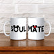 Soul Mate Couple Mug 350 ml - Personalized Mug set with Mickey and Minnie inspired design, perfect for couples. Ceramic mugs ideal for gifting.