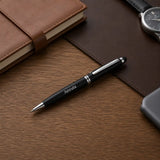 Midnight Onyx Stylus Tech Ball Pen shown up close with premium finish detail