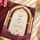 Maroon Sequence Amaanat-e-Nikaah (امانت نکاح) Bridal Quran Set