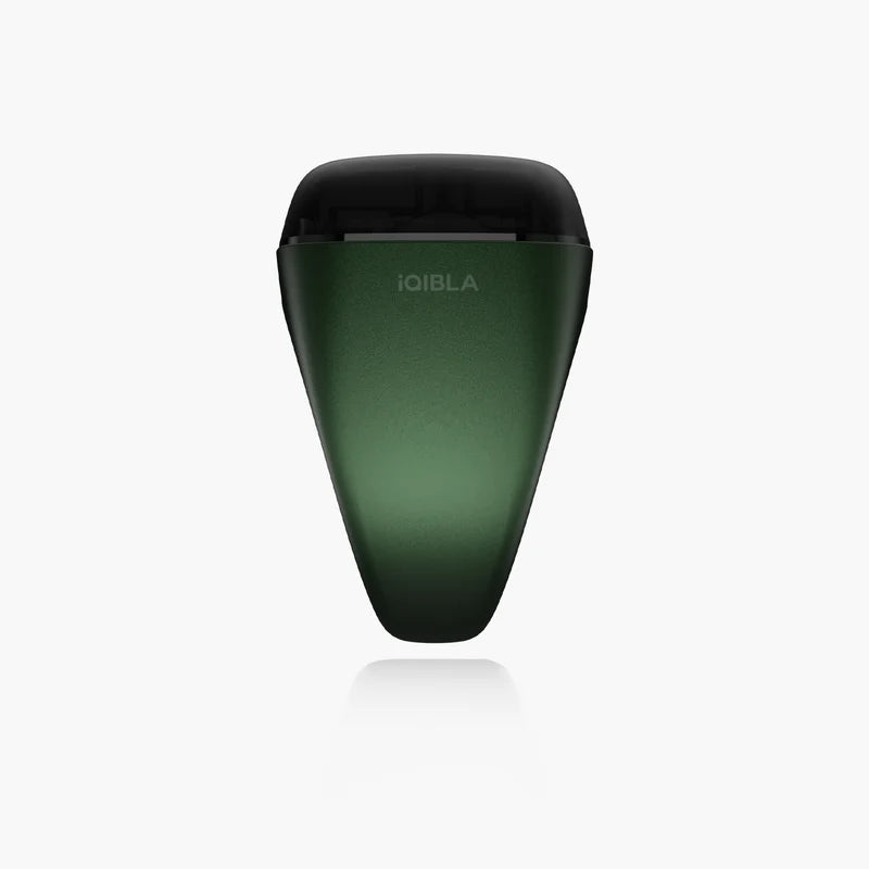 Back view of green Noor Zikr Ring - Smart Tasbeeh highlighting smooth finish. Perfect for Ramadan, Eid, and Hajj gifts.