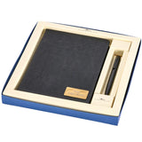 Black Diary Pen Combo Set for Office shown up close with premium finish detail