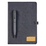 Black Diary Pen Combo Set for Office — personalized diary and pen combo set by Hadiyah Gifting