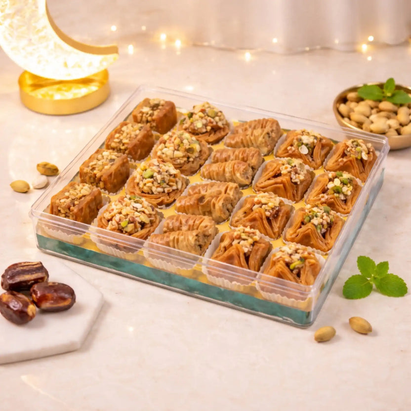 Assorted Middle Eastern baklava with nuts Main image