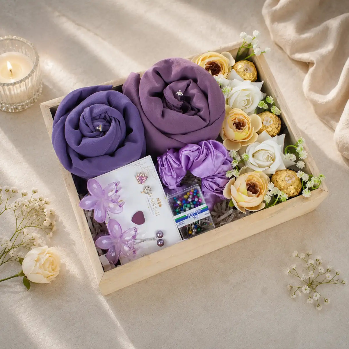 Qamar Elegance Premium Hijab Gift Box