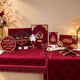 Maroon Flakes Barkat-e-Nikah Bridal Set