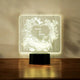 Boundless Love LED Lamp - Personalized Gift with floral heart design and custom names, ideal for romantic home decor or wedding gifts.