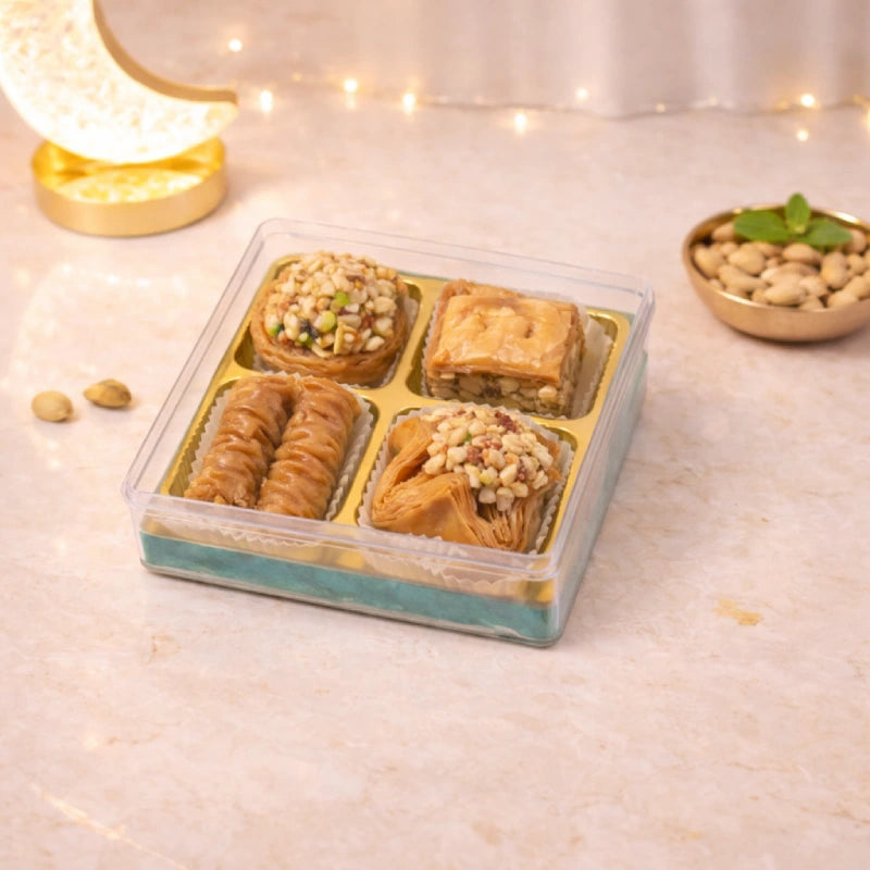 Gold and turquoise earrings with mehendi design