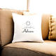 Custom Habibi Personalized Cushion featuring moon and mountain design with the name 'Adnan', perfect for home decor or personalized gifts.