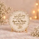 Off-White Stones – Personalised Couple Nikah Frame