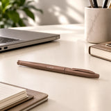 Opulent 2 Premium Ball Pen with Bronze Finish shown up close with premium finish detail