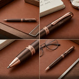 Elite Knurled Bronze Premium Ball Pen — personalized ball pen by Hadiyah Gifting