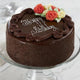 Delightful Chocolate Cake sliced to show the layers inside