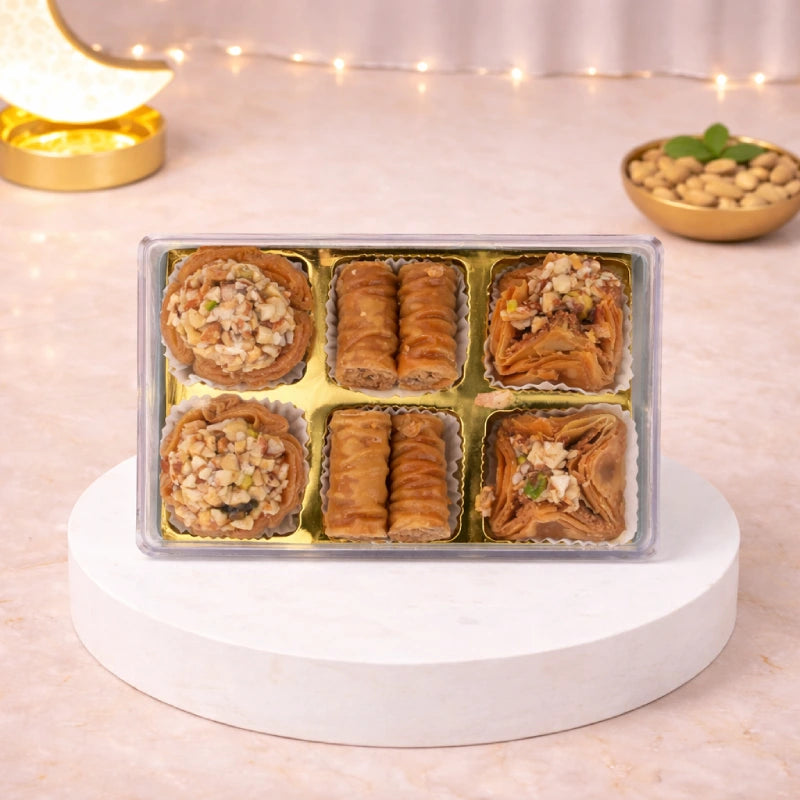 Close-up of traditional Baklava with layered pastry and nuts