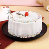 Vanilla Cake — front view, freshly baked