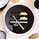 Top view of Mouth Melting Chocolate Cake - Indulgent Layers featuring dark chocolate glaze, striped chocolate sticks, and cloud-shaped toppers.