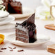 Fudge Brownie Cake — front view, freshly baked