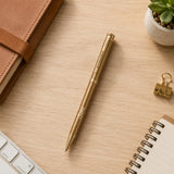Glide Premium Ball Pen with Gold Finish shown up close with premium finish detail