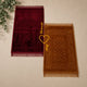 Maroon & Maroon Rectangle Couple Janamaz with Heart