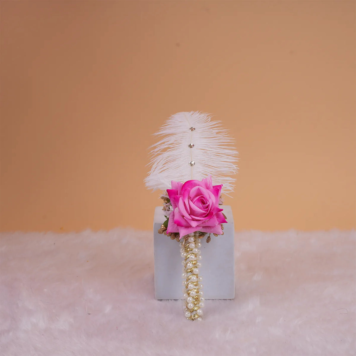 Nikah Pen with Pink Rose