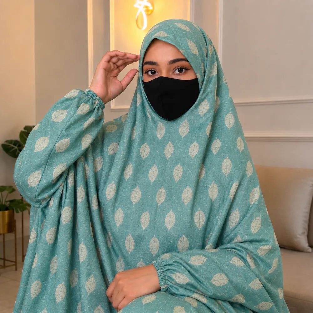 Rawdah Knee Length Printed Cotton Namaz Makhna
