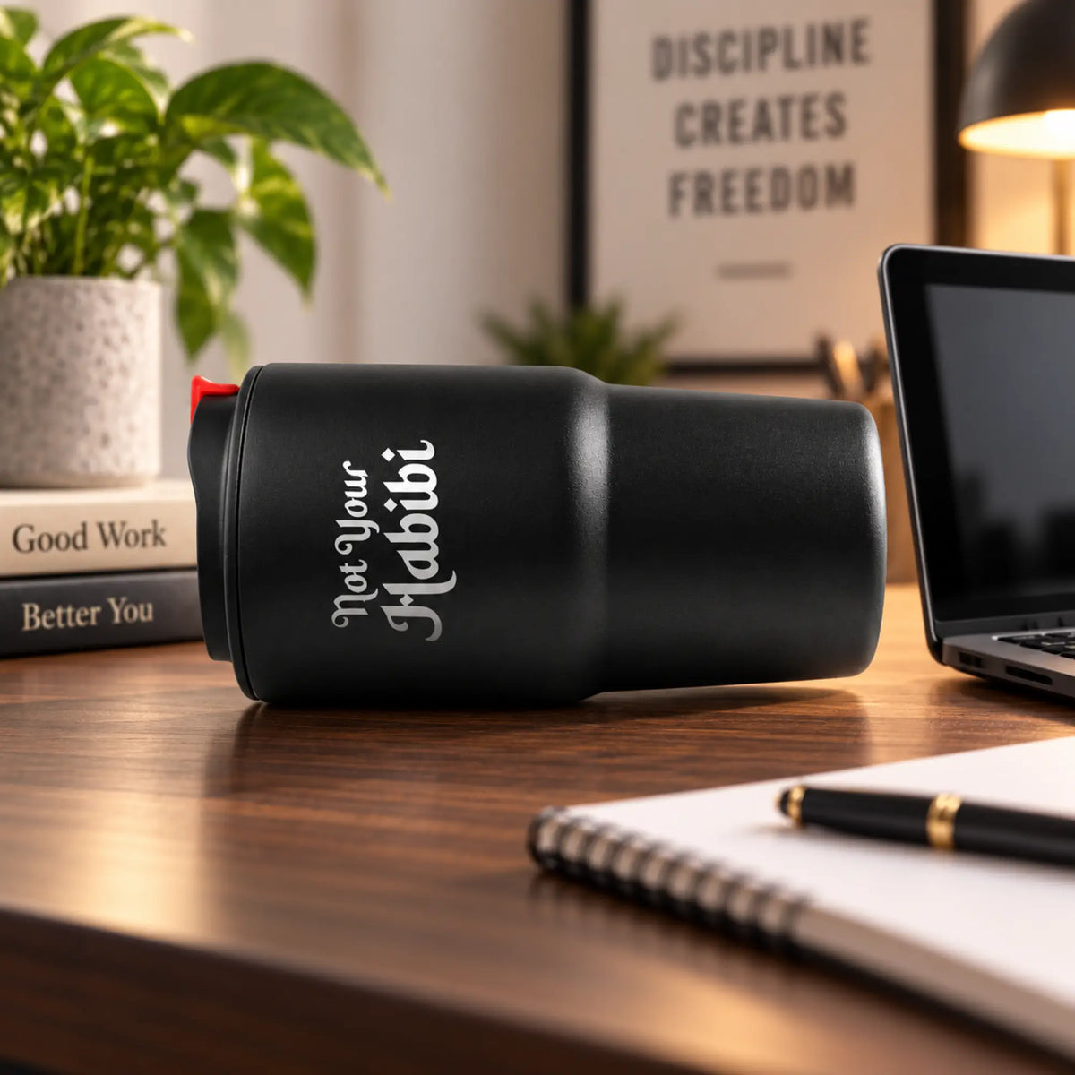 Not Your Habibi Personalized Black Sipper