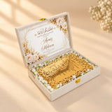Paigham-e-Qubool Royal – Personalised Nikah Invitation Box with Golden Frame