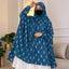 Teal Knee Length Printed Cotton Namaz Makhna