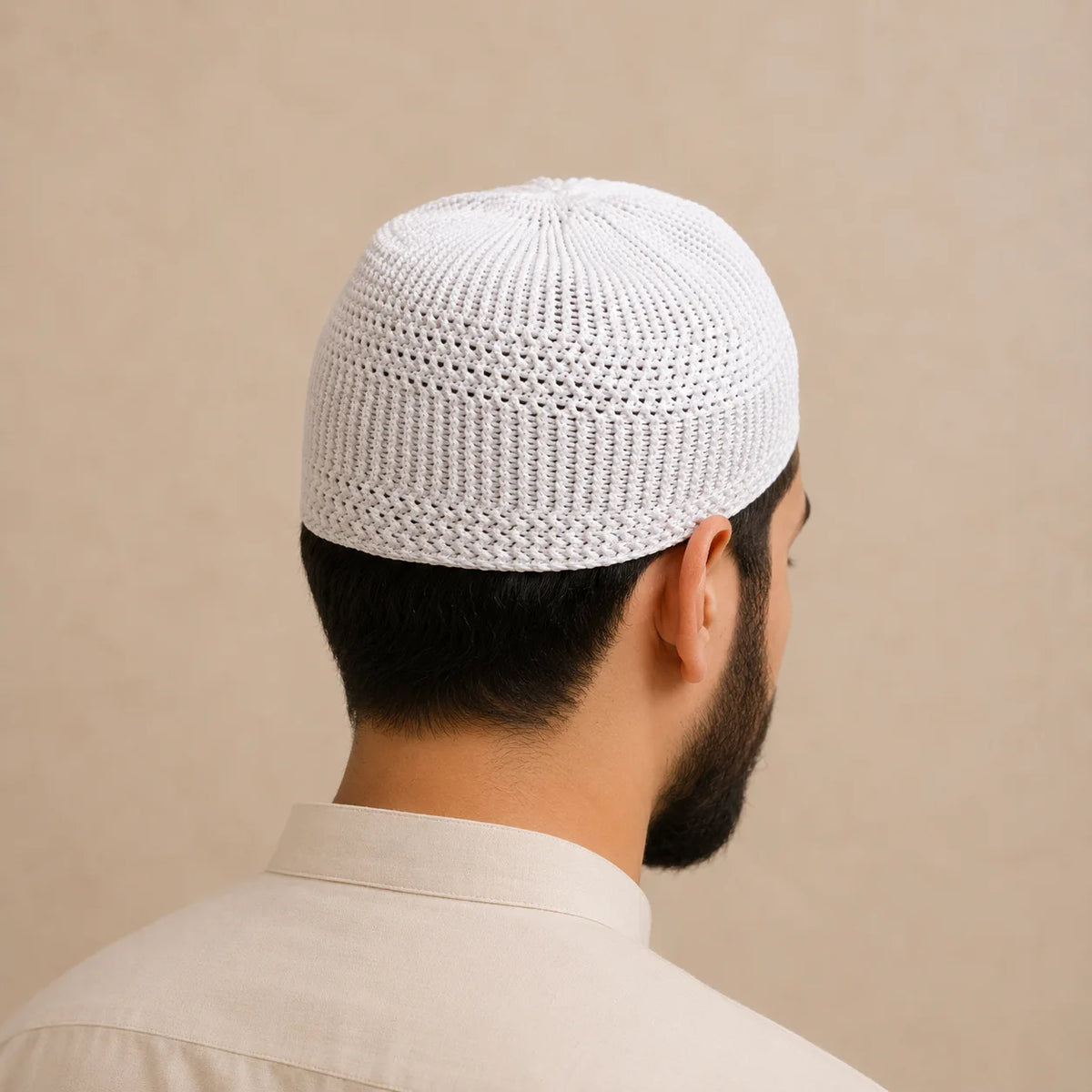 Classic White Prayer Topi