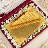 Paigham-e-Qubool Royal – Personalised Nikah Invitation Box with Golden Frame