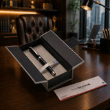 Close-up of the Luxe 5 Roller Pen tip and body design