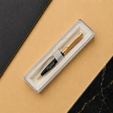 Criss Half Gold Pollux Premium Ball Pen in elegant gift-ready packaging