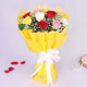 8 Mixed Roses Bouquet — full bouquet view