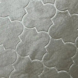 Close-up of Grey Dome Janamaz fabric showing premium quilted pattern for added comfort and durability. Soft texture perfect for prayer use.