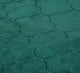 Detailed texture of the Green Dome Janamaz fabric showing premium stitching and soft material for enhanced prayer comfort.