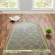 Olive green prayer mat with golden border and arch design, part of the Silver Sawab-e-Jariya Gift Set. Elegant and spiritual gift.