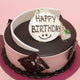 Round Chocolate Birthday Cake featuring rich layers, creamy frosting, and festive birthday design. Perfect for parties and same day delivery.