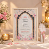 Qubool Nama – Personalised Nikah Nama Wedding Frame