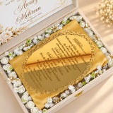 Paigham-e-Qubool Royal – Personalised Nikah Invitation Box with Golden Frame
