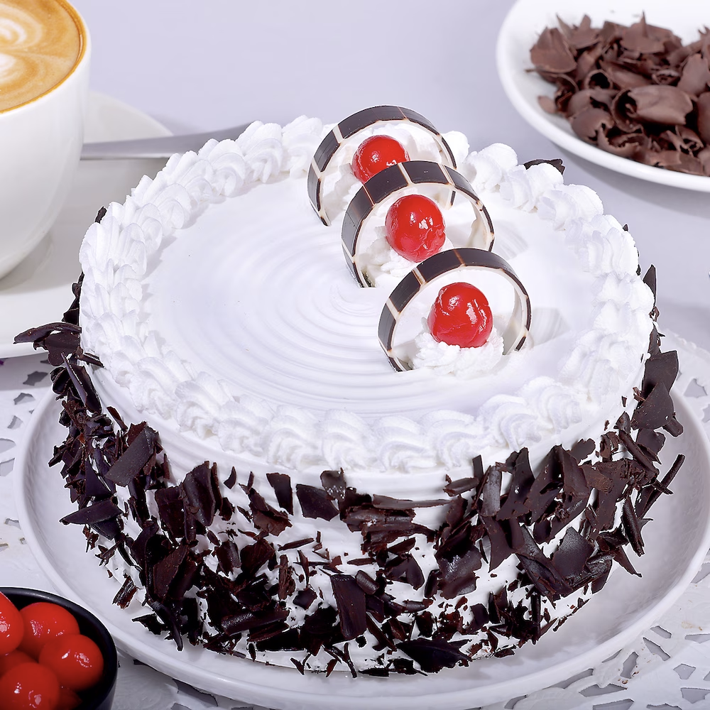 Delicious Black Forest Cake close-up detail shot