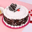 Blackforest Cream Cake - Black Forest with chocolate shavings, vanilla cream, cherry topping, and round shape. Ideal for birthdays or anniversaries.