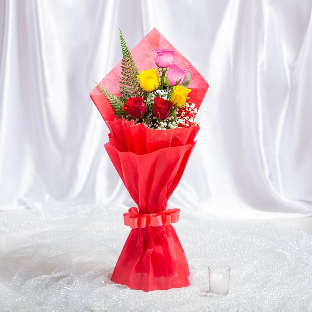 Sprinkle Mix Roses Bouquet — full bouquet view