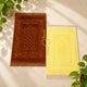 Golden & Offwhite Rectangle Couple Janamaz with Heart