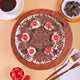 Amazing Black Forest Cake — front view, freshly baked