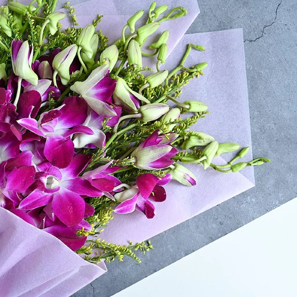 Heart Winning Orchids Bouquet