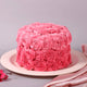 Round Pink Rosette Vanilla Cake featuring intricate buttercream roses, ideal for gifting or same day delivery occasions.