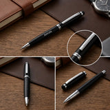 Midnight Onyx Stylus Tech Ball Pen in elegant gift-ready packaging